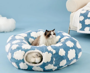 Cama Túnel para Perros de Venta Directa de Fábrica, Colores y Tamaños Personalizados, para Perros de Interior, Linda, Rectangular, Clásica, con Cojín Lavable - Product Image 3