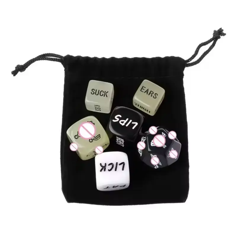 Sex Dice Wholesale Sexy BDSM Accessories Acrylic Glow in Dark Sexual Position Tiny Dice Set Erotic Adult Sex Games for Couple