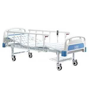 Cama de hospital elétrica em duas funções, cama icu médica de cuidados domésticos