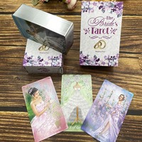 Jeu de cartes de tarot personnalisable avec vernis brillant UV, cartes d'affirmation Oraculos, avec guide en papier d'art 300-400 g/m² et boîte personnalisée