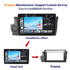 Meihua 9 pouces Accessoires intérieurs de voiture Pièces automobiles Cadres de radio DVD de voiture pour <span class=keywords><strong>CITROEN</strong></span> <span class=keywords><strong>DS4</strong></span> DS5 DS6 2014-2018 avec câbles de câblage - Product Image 3