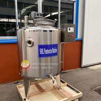 Pasteurisateur de lait 500L à isolation interstitielle avec chauffage à l'eau réglable 32-95°C, machine de pasteurisation de jus d'orange