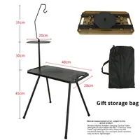 Table carrée tactique pliable en plastique pour extérieur, livraison rapide, idéale pour le camping, les marchés et les loisirs, grand mobilier d'extérieur