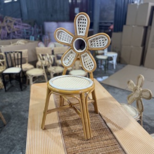 Sillas Infantiles de Ratán Modernas Hechas a Mano de Primera Calidad, Duraderas y Seguras para Cocina, Sala de Estar y Uso en Exteriores, Asientos para Eventos Infantiles - Product Image 3