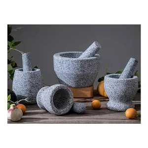 Stone mortar and pestle Granite china supplier granite mortar with pestle herb tools grinder stone manufacturer