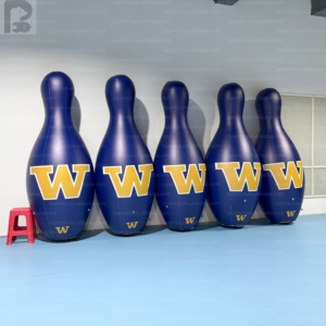 Pin de Bolos Inflable Gigante de 2.5m con Logotipo Personalizado, Globo Promocional Deportivo para Clubes/Marcas, Exhibición de Eventos - Product Image 1