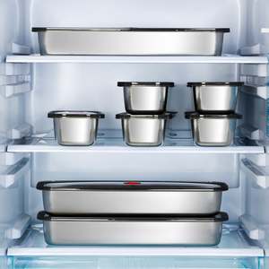 Caja de Acero Inoxidable para Mantener la Frescura con Tapa y Bandeja para Tocino, Apta para Almacenar Carne, Frutas, Verduras y Productos para el Desayuno - Product Image 4