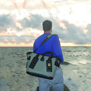 Grande glacière portable <span class=keywords><strong>souple</strong></span> et soudée avec large ouverture de bouche Sac de refroidissement isolé et étanche - Product Image 4