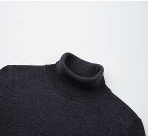 Đầm len cao cổ dệt kim nữ chất liệu len Merino Cashmere 216 gram, có logo tùy chỉnh, size lớn - Product Image 2