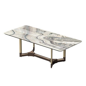 Mesa de comedor de mármol gris cuadrada personalizada, muebles de piedra de lujo para casas, hoteles, diseño de mármol elegante Premium - Product Image 6