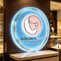 Letrero de Marca Acrílico 3D con Retroiluminación Elegante para Joyerías y Salones, Exhibición Iluminada Premium para Salones de Uñas y Belleza