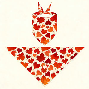 Pañuelo Triangular para Mascotas con Logotipo Personalizado, Diseño de Poliéster, Impresión Digital HD, Ajustable y Reutilizable, Babero para Perros y Gatos - Product Image 3