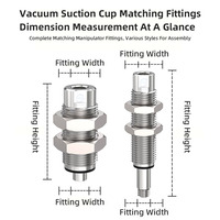 Unité tampon à faible friction en acier inoxydable JD, série VP CLF, compensateur rétractable anti-rotation pour l'automatisation des robots aspirateurs