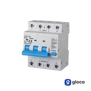 Disjoncteur différentiel Gloca JXB1L RCBO 3P+N 300mA 380V 50A avec bouton de test - Product Image 3