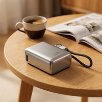 Prix de gros universel, écran LCD OEM, câble intégré, bloc d'alimentation PD 40W, charge rapide, batterie externe 10000mAh pour ordinateur portable