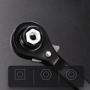 1 cái 17-24mm siêu bền Torx Ratchet cờ lê đa năng dual-hướng bánh phổ hai đầu cờ lê nhanh chóng phát hành ổ cắm - Product Image 5