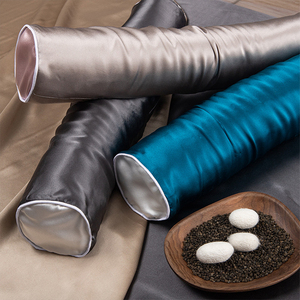 Pabrik grosir permen silinder bantal 100% sutra murbei diisi bantal Lumbar pelindung leher sutra ulat bantal pasir - Product Image 2