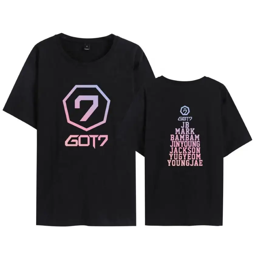 Áo Phông Yêu Thích Màu Gradient GOT7 65Cotton 35Polyester Tùy Chỉnh Với Các Nhà Sản Xuất Quần Áo