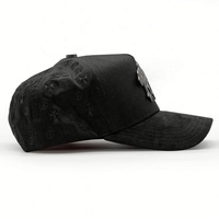 Casquettes de baseball de luxe pour hommes, 5 panneaux, haute qualité, à large bord, ajustables, Gorra El Barbas Hats Chrome Blackout