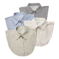Col détachable brodé animalier pour femme, en polyester, style rétro, accessoire de mode pour chemisier, vente en gros