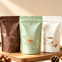 Échantillon Gratuit - Sachet Doypack Refermable en PE Qualité Alimentaire, Gaufré et Stratifié, avec Artwork Personnalisé pour Café Spécialisé et Thé en Vrac, Présentation en Magasin
