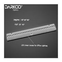 Optique de qualité architecturale: Lentille linéaire 3535 LED avec panneau acrylique, lumière de pâturage étanche pour l'éclairage de bureau