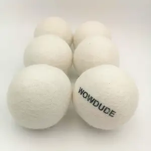 100% Pure New Zealand Organic Wool Balls Dryer Balls Washing Machine Accessory Reusable Washer Laundry Balls