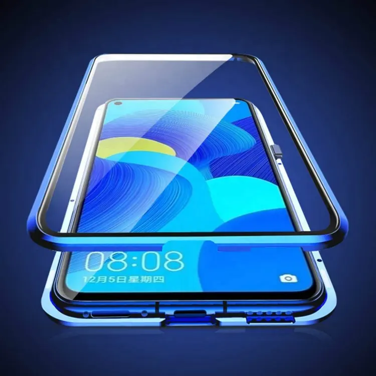2020 Baru Ponsel Case untuk iPhone 11 Pro Max Se 2020 untuk Redmi Note 8 Pro Ponsel Case Magnetic Double kaca