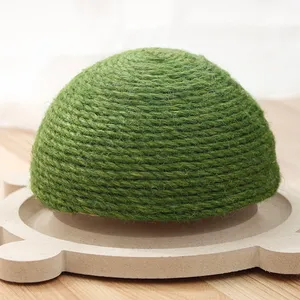 Wholesale Interactive Cat Scratching Toys Tortoise-Like Board Turntable Natural Sisal Cat Scratching Ball