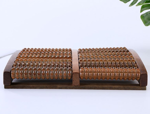 Pemijat kaki rumah tangga, jenis rol kayu Solid titik akupuntur dan bola pijat unblock Meridian - Product Image 3