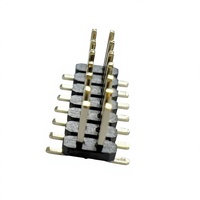 Connecteur mâle double rangée 2*7P 14P à montage en surface, personnalisable, 1,27 mm, contact en cuivre, nylon, angle droit, pour PCB