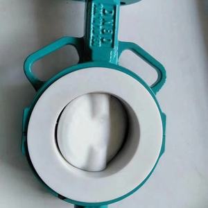 Vanne papillon industrielle manuelle à corps divisé en acier inoxydable SS304/DI avec siège en PTFE 8'' PN16, facile à remplacer <span class=keywords><strong>et</strong></span> à faible coût d'entretien - Product Image 5