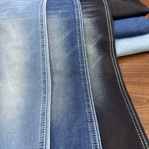 Tissu denim épais Lizhi bleu gris, teint en fil, sergé, effet flammé, extensible, pour sacs et textiles de maison pour garçons et filles, polyester/coton - Product Image 6