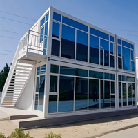 Cabines modulaires en panneaux sandwich d'acier détachables de 20 pieds, préfabriquées, pour sites d'hébergement mobiles, hôtels et secours d'urgence