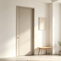 Portes intérieures en bois modernes LT avec isolation acoustique, surface finie pour villa, appartement et hôtel - Options de couleur et de taille