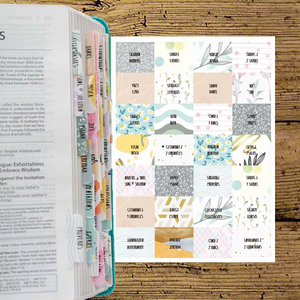 Etiquetas Adhesivas Fáciles de Leer para Libros, Índices de <span class=keywords><strong>la</strong></span> <span class=keywords><strong>Biblia</strong></span> con Instrucciones Laminadas - Product Image 3