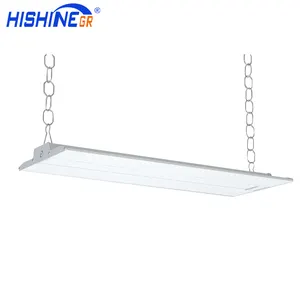 Hishine 200w 250w 300w led linear high bay light K9 High lumen output 200LPW High Bay LED Lights Highbay For Logistics Center