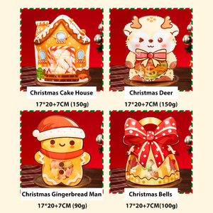 Bolsa Doypack de Plástico con Forma Especial de Ciervo y Campana Pequeña para Envasar Dulces de Chocolate Navideños, Bolsa con Cierre y Base para Apoyar - Product Image 2