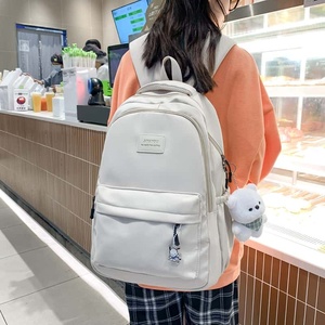 Cute Fruit Snail <b>Black</b> PU <b>Backpack</b> 20-36L Multiple Pockets Zipper Closure Unisex Daypack Softback Design <b>Waterproof</b> - Product Image 6