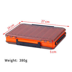 Çift taraflı 7 bölmeli boyutu plastik balıkçılık sahte yemli olta takımı kutusu saklama kutusu taşınabilir şeffaf olta takımı kutusu - Product Image 2