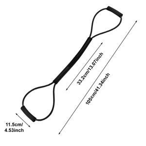 Bande da allenamento stampate per Fitness e allenamento per palestra da 35 libbre nere da palestra in TPE e lattice - Product Image 4