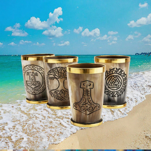 Vaso de Cuerno de Búfalo para Beber, Estilo Vikingo, Pulido, con Forma Natural, para Cerveza, Café, Cerveza Ale, Decoración por HF CRAFTS - Product Image 3