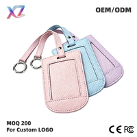 Étiquette de bagage en cuir véritable, étiquette d'identification de valise multifonctionnelle, étiquette de nom de bagage portable, anneau métallique détachable, accessoire de sac