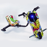 Triciclo Eléctrico de Drifting con Motor, Diseño Novedoso 2022, Telescópico con Bluetooth, Coche de Juguete Montable para Niños, Coche de Derrapes Eléctrico Infantil