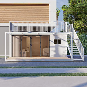 Zweistöckiges, Schnell Montierbares und Erweiterbares Büro-Containerhaus aus Stahlfertigteilen und Sandwichpaneelen für den Villenbau - Product Image 2