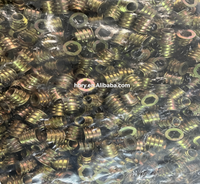 Premium Zinc Alloy & Stainless Steel Hex Socket Threaded Furniture Insert Nut for Wood 1/4-20 M6 Zinc Plated Screw-in Nut