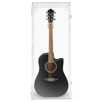 Étui de guitare acoustique en plexiglas avec miroir, anti-poussière, vitrine pour instruments de musique, armoire pour guitare électrique autographiée