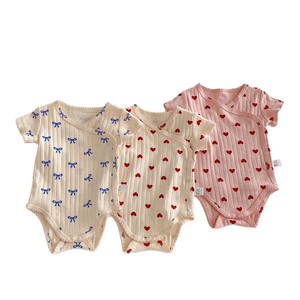 Combinaison en coton pour nouveau-né 2026, style européen et américain, tenue d'été pour la maison, une pièce - Product Image 5