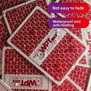 Cartes à jouer professionnelles WPT Texas Poker, modernes, en plastique rigide, imperméables, résistantes à la flexion, conformes aux normes de compétition, 9*6.5*2cm, pour tournoi - Product Image 2