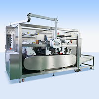 Machine de fabrication de dosettes de lessive et de détergent à vaisselle, automatique, multi-chambres, à haute vitesse, pour poudres et liquides, de qualité alimentaire, avec PLC, clé en main